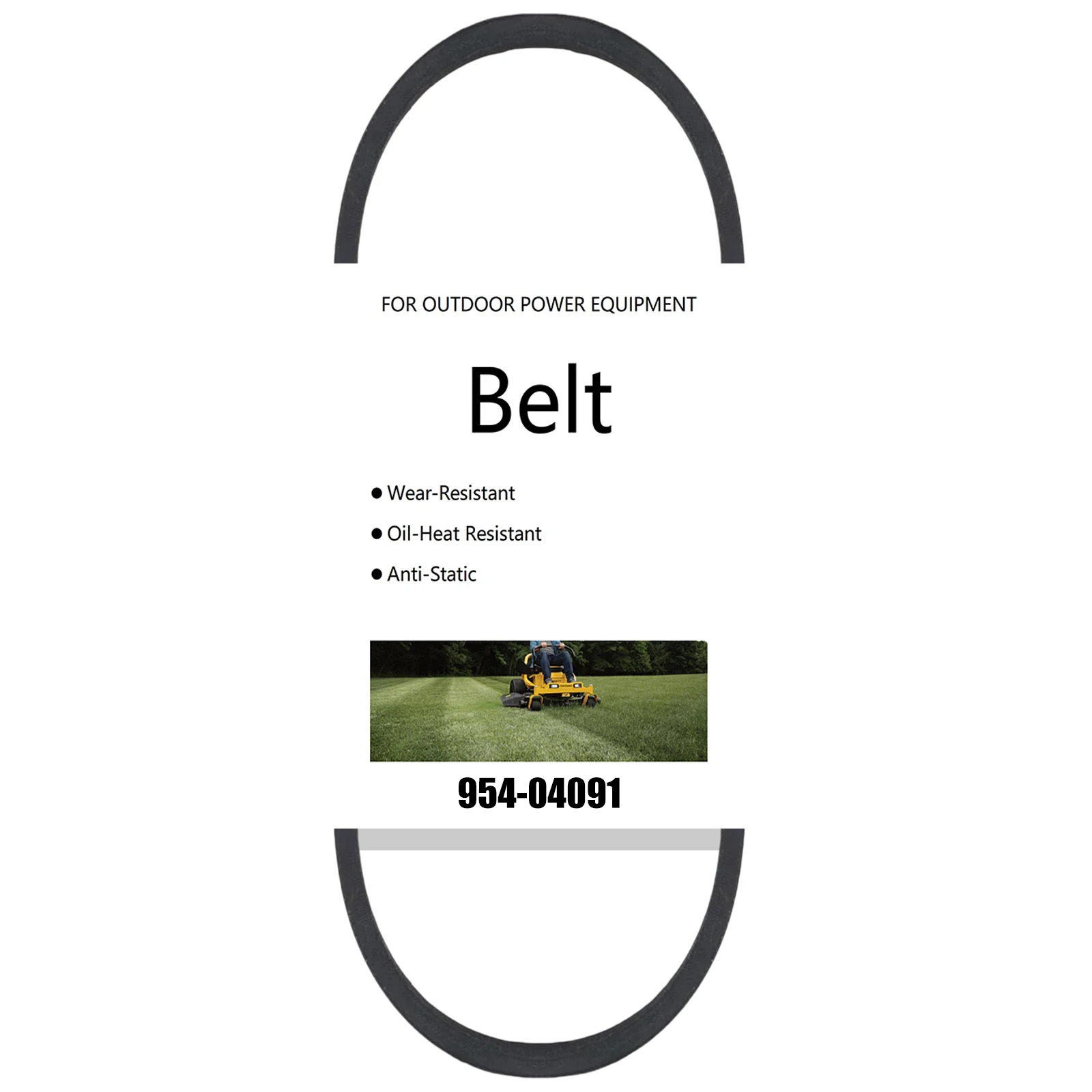 954-04091 Garden Tiller Mower Reverse Drive Belt for Cub Cadet Husky MTD Troy-Bilt Yard Machines, Replaces 1916658 754-04091 (3/