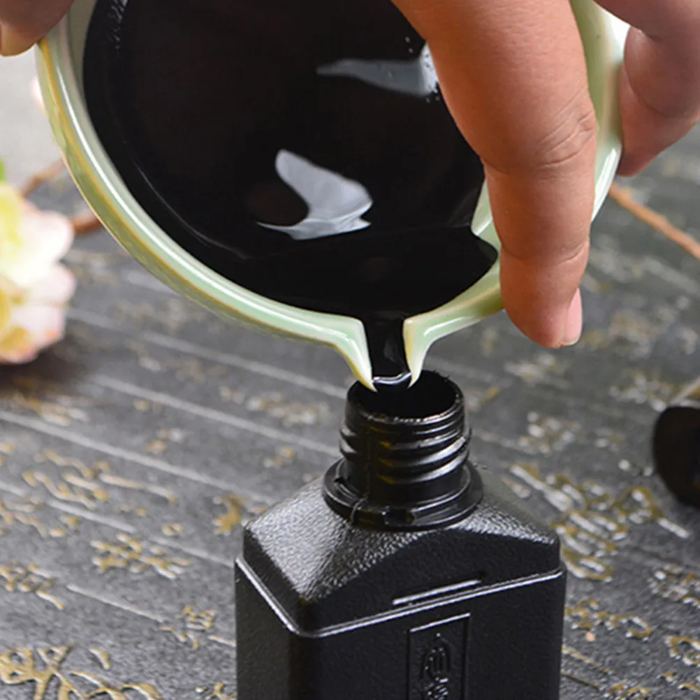 Ceramic Ink Tray Brush Pen Stand for Calligraphy Painting Studio Office Study Room Dipping Bowl Inkwell Brush Washing Dish