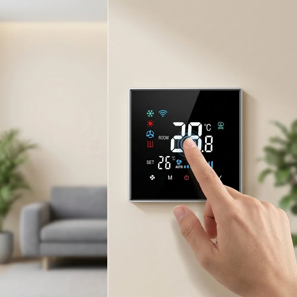 Programmable Thermostat Smart Thermostat As Picture Energy Saving Mode Precise Temperature Control Daily Schedule Setting