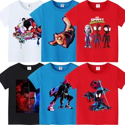 Ropa de Spiderman para niños, Camiseta de algodón de superhéroe, ropa de bebé, camiseta Base cómoda, disfraz de Anime, regalos