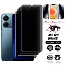 4Pcs For Poco C65 Glass Xiaomi Poco C65 Tempered Glass 9H Protective Privacy Anti-Spy Cover Glue Screen Protector Poco C65 C 65