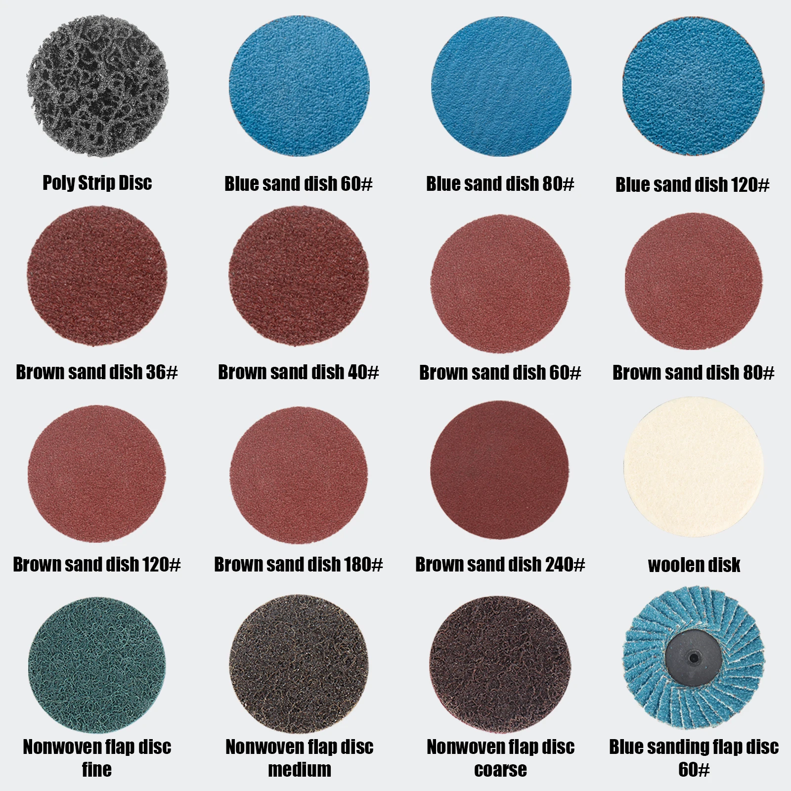 70 Teile/satz 2 "R-Typ Schnell Ändern Disc 50mm Schleif Disc Roll Lock Oberfläche Konditionierung Disc für metall Rost Entfernung Holz Entgraten