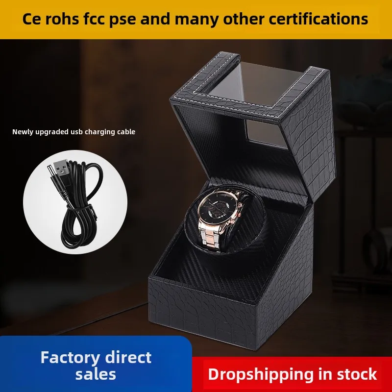 

Высококачественная автоматическая намотка часов из искусственной кожи, небольшой стол для встряхивания, домашний чехол для часов, органайзер, роскошная коробка для хранения часов
