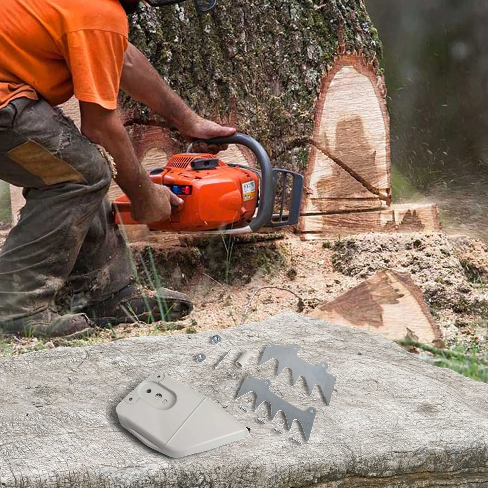 

Крышка звездочки для цепной пилы MS650, совместимая с 1125 640 1701, для повышения производительности при тяжелых работах