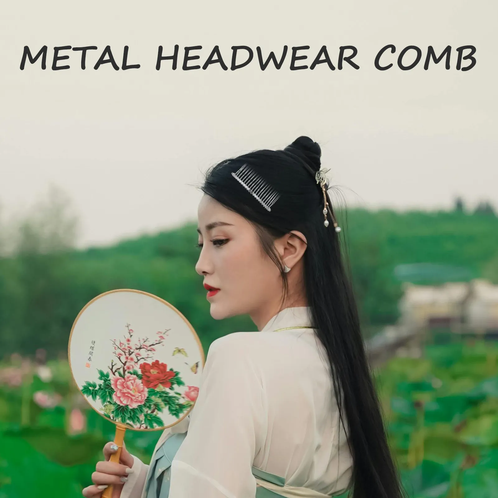 

10Pcs Inserted Hair Comb Metal Clip Iron Wire Clasp for Women Wedding Party Prom Daily Use Elegant Hair Decoration