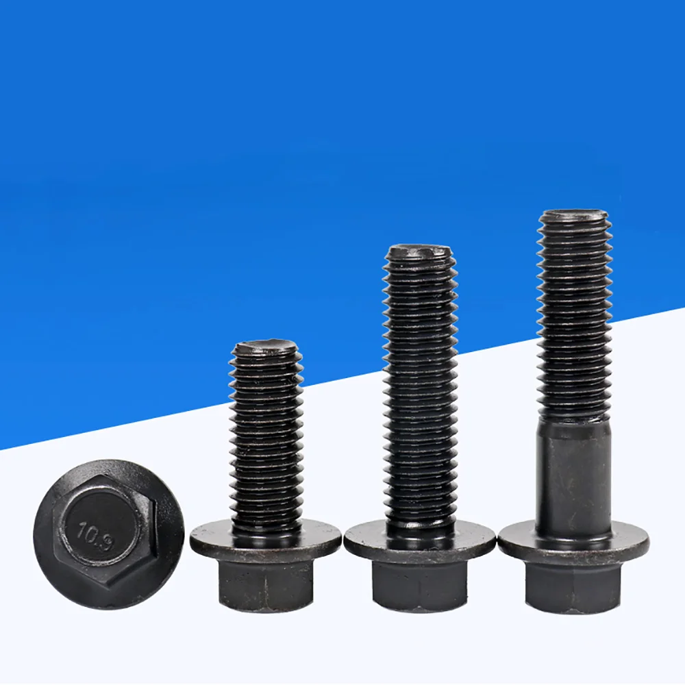 Grade 10.9 Alloy Steel Hex Flange Bolt Full Partial Thread M6‑M16 With Washer Heavy‑Duty Mechanical Replacement Fastener Parts