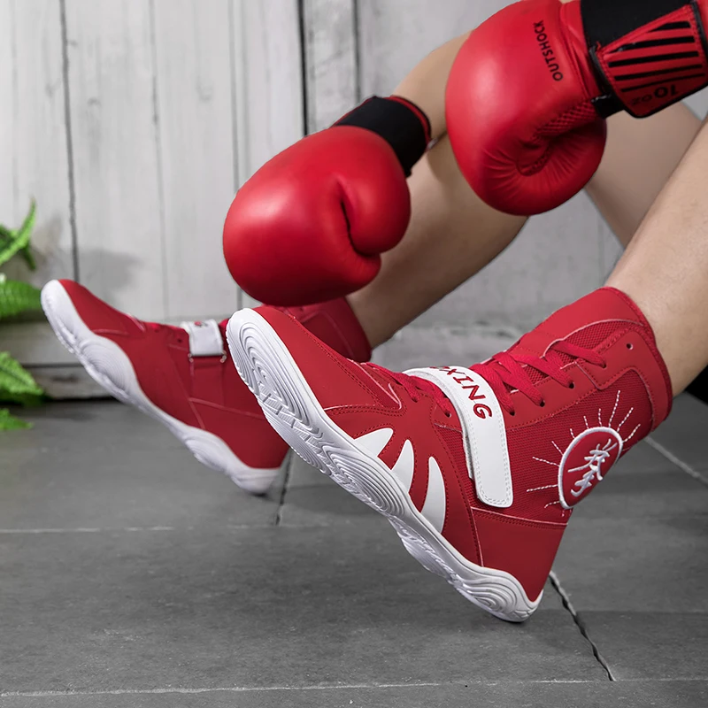 

Мужская борцовская обувь высокого качества, профессиональная спортивная обувь для бокса, мужская удобная мужская обувь для тренировок в тренажерном зале, мужская боевая обувь
