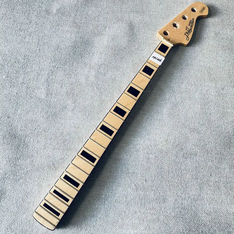 HN206 Genuine JD Brothers Electric Bass 4 String  Version Maple+Maple 20 Frets With Damages Cracks for DIY