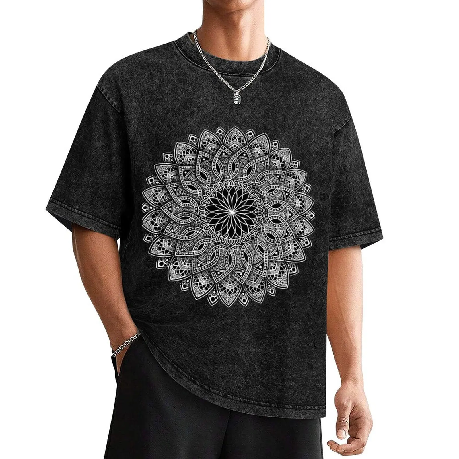 

3D Mandala Design T-Shirt custom t shirt vintage t shirts big and tall t shirts for men