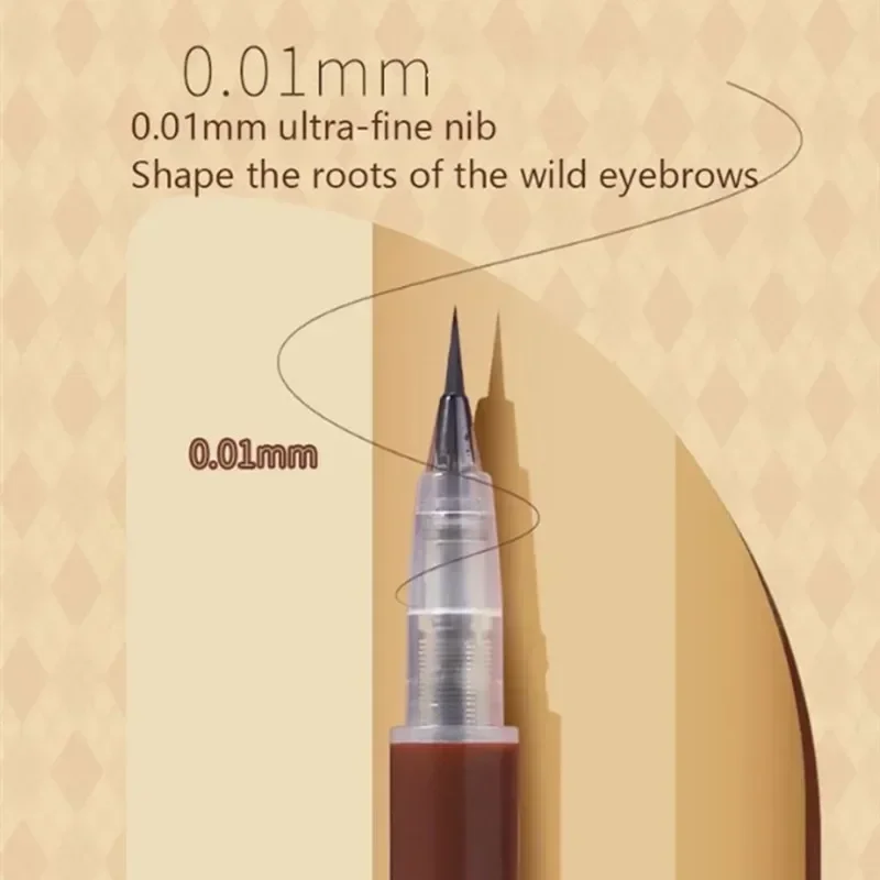 Liquid Water Eyebrow Pencil Very Fine Head Waterproof Sweatproof Not Off Color Lazy People Drawing Eyebrow Gods New Wild Eyebrow