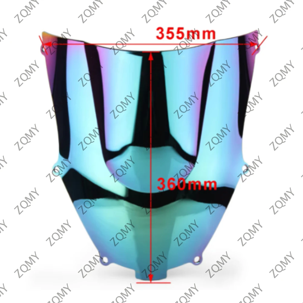 ZX-9R 2001 Motorcycle Windshield Windscreen For Kawasaki ZX9R 2000 01 2002 2003 Double Bubble Windproof ABS Plastic