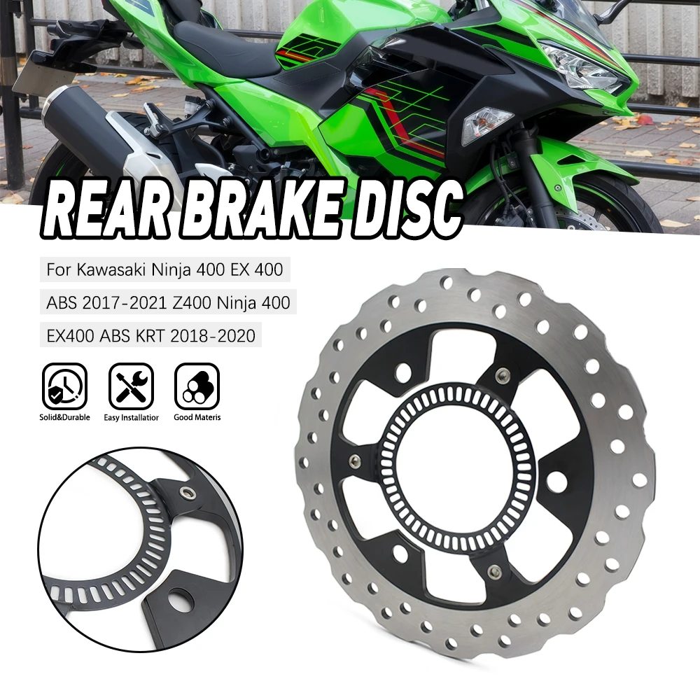 

Motorcycle Rear Brake Disc Rotor 219mm For Kawasaki Ninja 400 EX 400 ABS 2017-2021 Z400 Ninja 400 EX400 ABS KRT 2018 2019 2020
