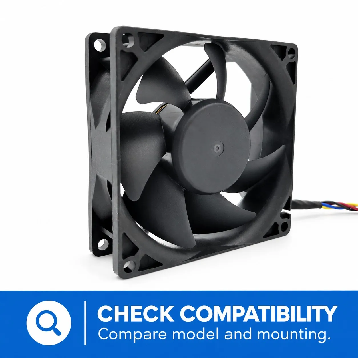 MF80251V3-1Q03C-S9A Cooling Fan 80x80x25mm 8025 12V 1.01W 2600RPM PWM Tachometer 4-Pin for SUNON