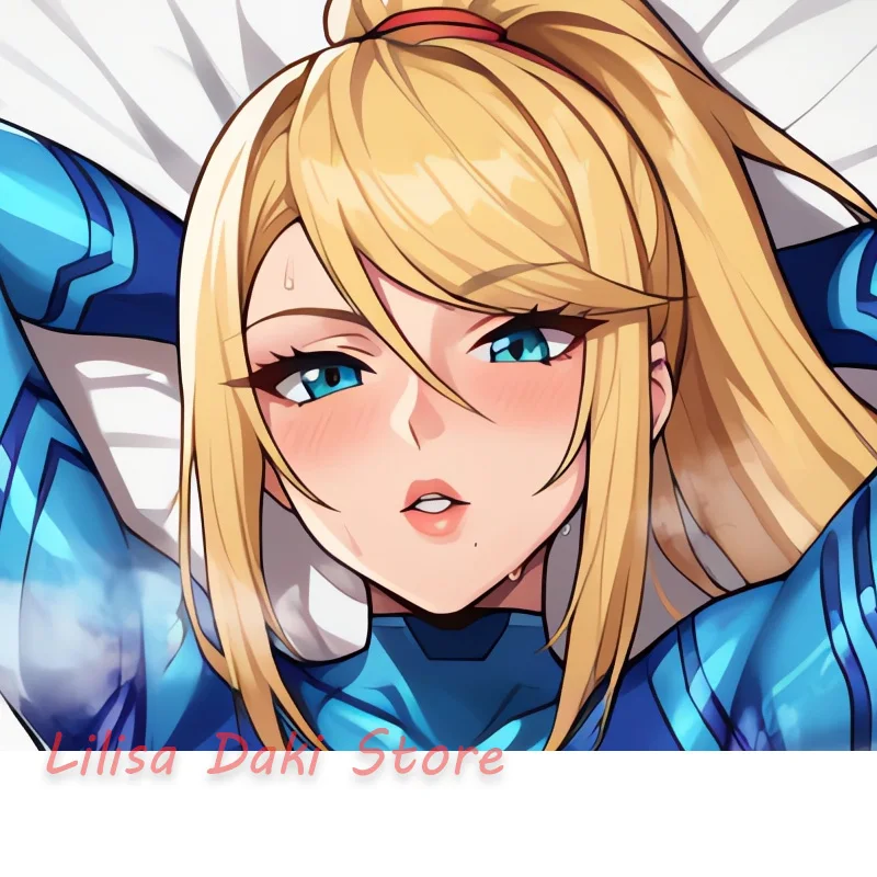 Dakimakura Samus Aran Body Pillow Cover Double-Sided Print Anime Life-Size Pillowcase Gifts