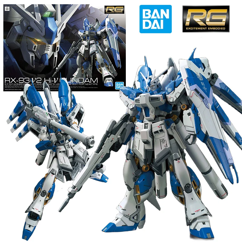 

Bandai Namco RG 1/144 Rx-93-V2 Hi-V Gundam 14Cm Anime Original Action Figure Model Kit Assemble Toy Birthday Gift Collection