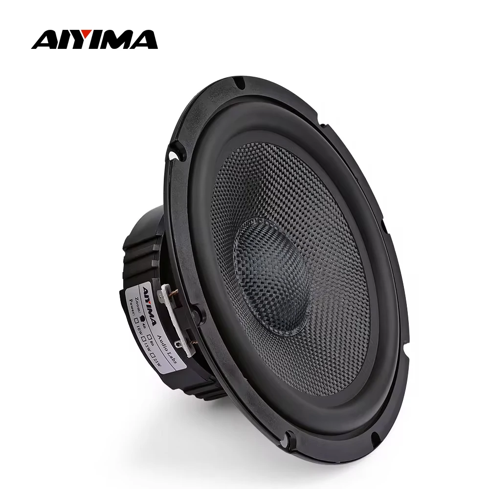 

AIYIMA 1Pcs Midrange Bass Sound Speaker 6.5 Inch 4 8 Ohm 40W Glass Fiber Woofer Audio Loudspeaker DIY Home Theater Bookshelf