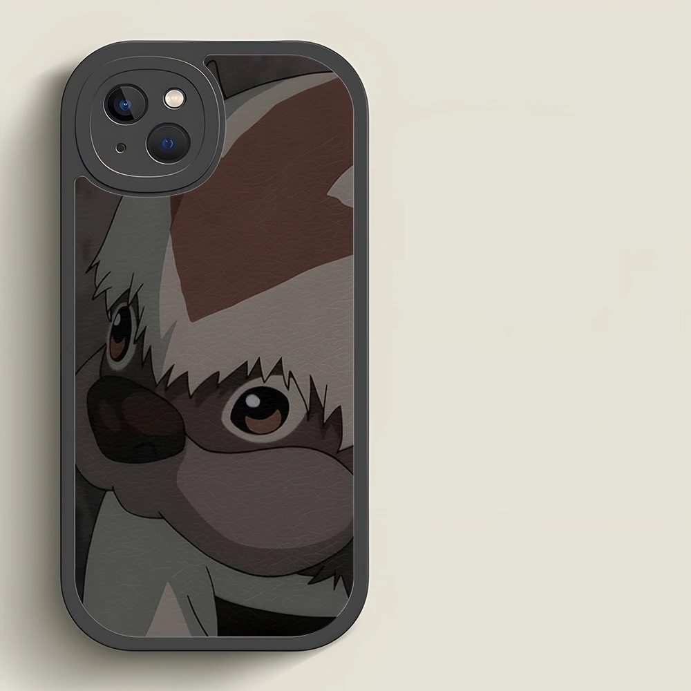 A-Avatar The Last Airbender Appa Yip telefoonhoesje voor slim draadloos opladen IPhone 15 14 13 11 12 Pro Max Mini X XR XS 8 Plus Mi