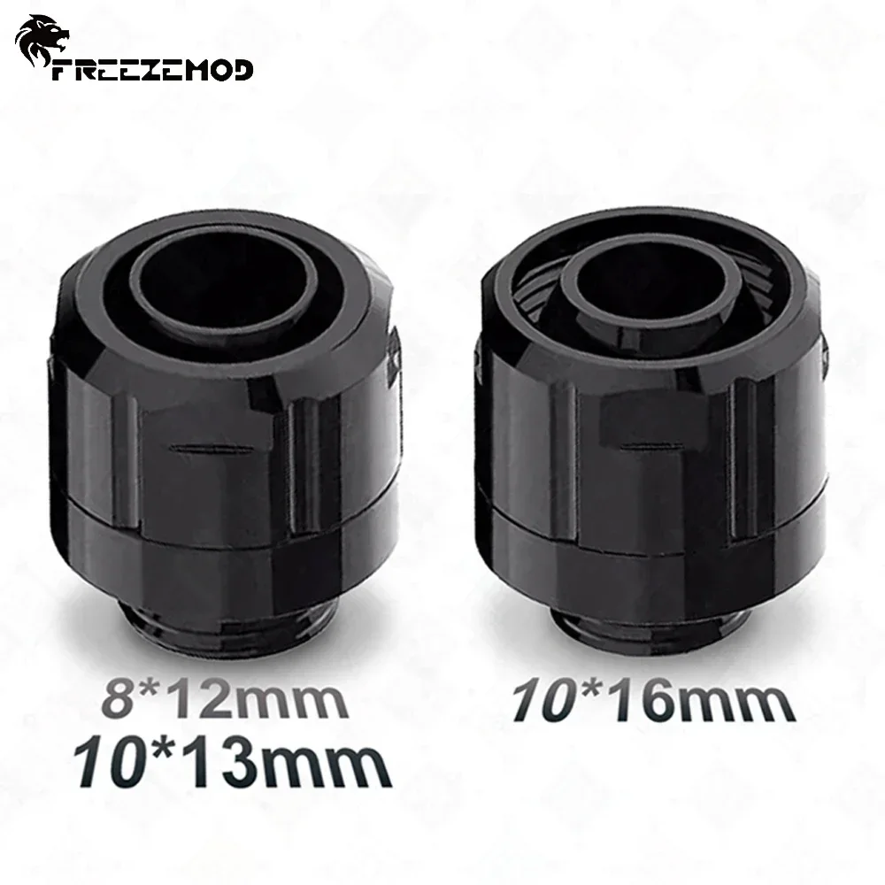 FREEZEMOD 3/8\' Weichschlauch-Messingbeschläge OD12/13/16 mm PVC-Rohrentriegelungsmoment G1/4-Gewinde für MOD-Wasserkühlung GRGKN-B3/H3