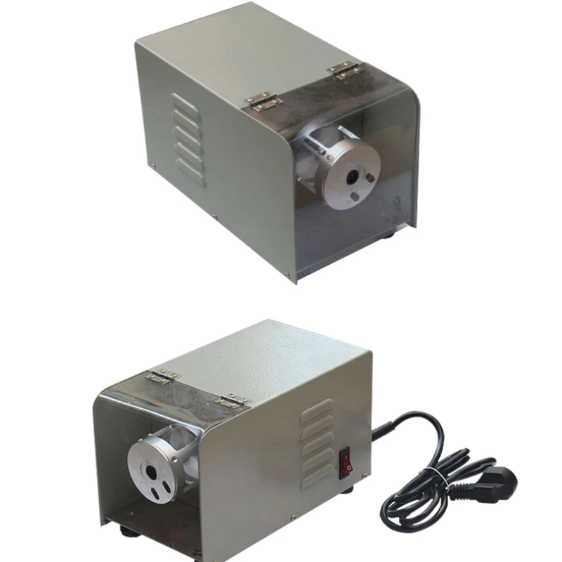 Electric peeling and wisting machine, power supply rubber motor