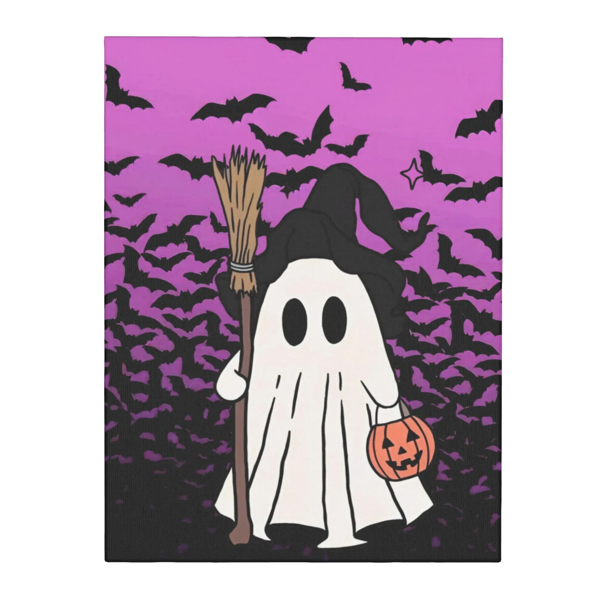 Unframed Canvas Wall Painting Happy Halloween Wall Decor Apartment  Home Decoration Gift Customerized Painting 12x16inch,