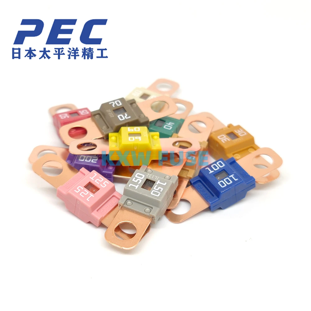 PEC Bolt-down Automotive Fuse 58VDC SBFW-L2 Series 30A 40A 50A 60A 70A 80A 100A 125A 150A 175A 200A Rated 58V Flat Type Fuse