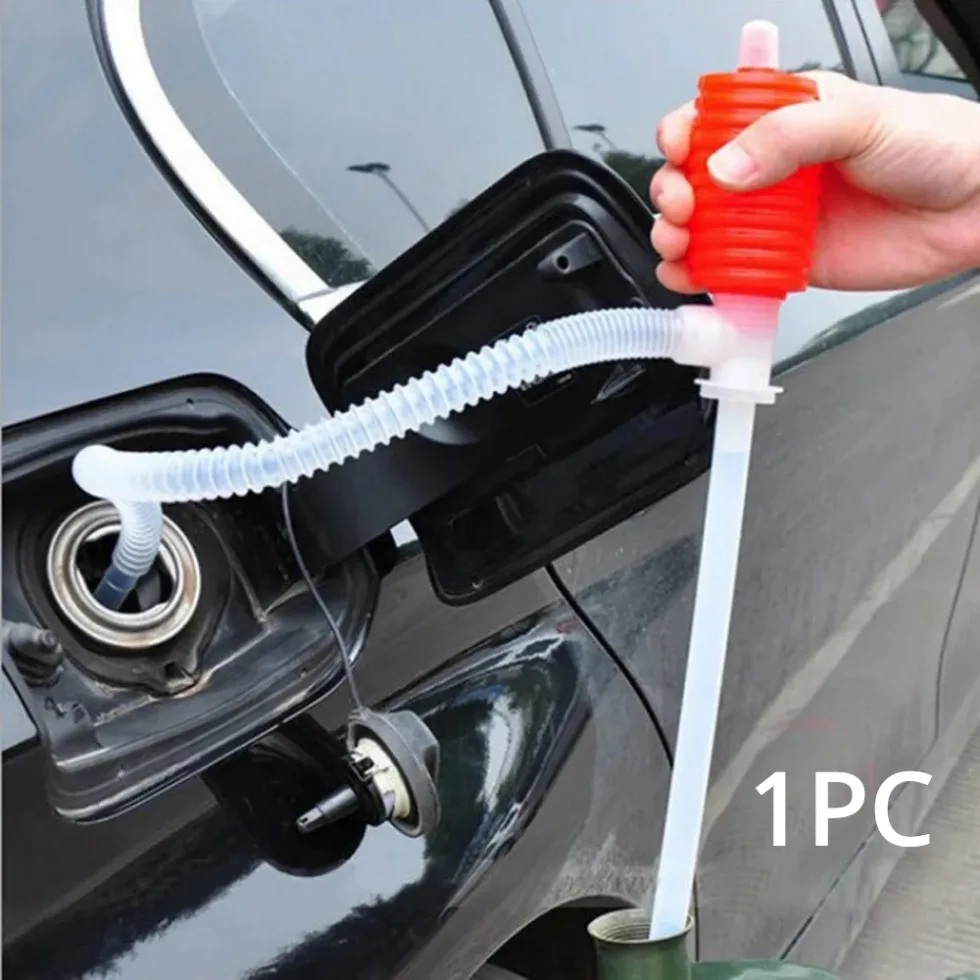 

1pc Auto Engines Accessories Car Hose Hand Siphon Pump Portable Car Fuel Syphon Oil Gasoline Diesel Transfer Implement