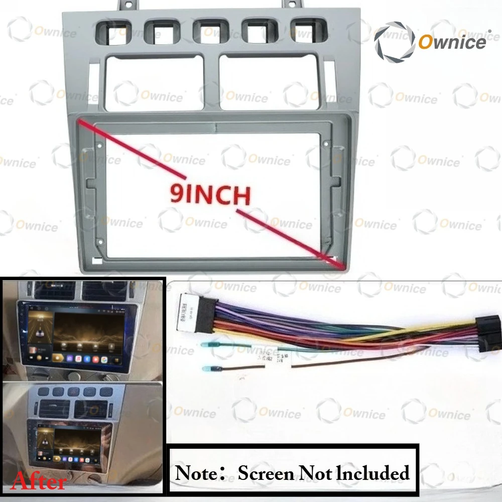 Ownice 9 FOR 2007 - 2009 Chery A5 COWIN 3 Car Radio Android Stereo Audio Screen Multimedia Video Player Navigation Harness Frame