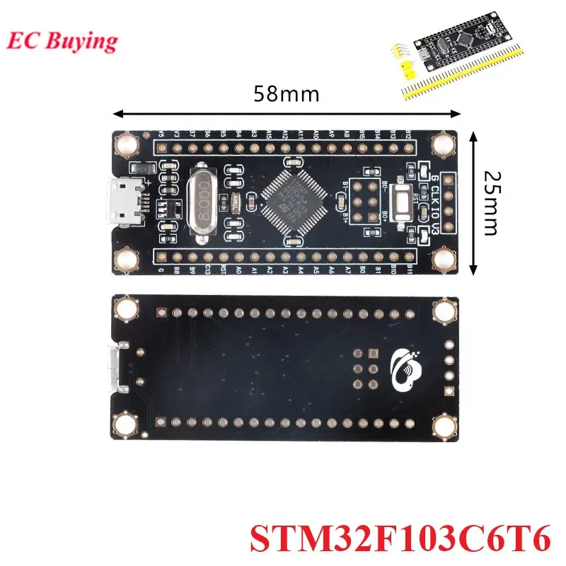 2pcs/lot STM32F103C6T6 System Development Board Module STM32 STM32F STM32F103 Microcontroller Core Board Learning Board