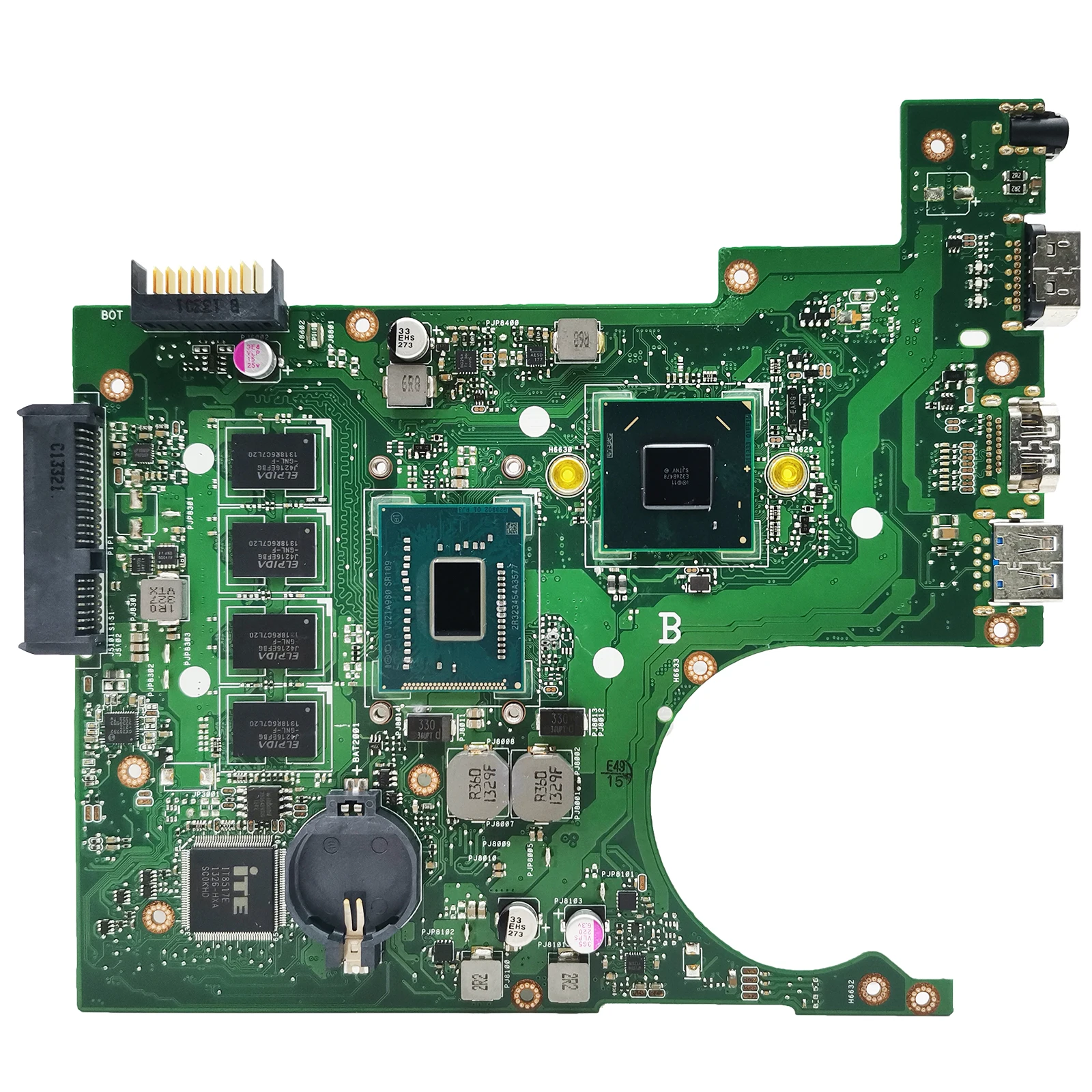 Motherboard Laptop X200CA, Motherboard Laptop UNTUK ASUS X200C X200CAP F200C F200CA Mainboard dengan CPU 1007U I3-3th Gen 2G/4G-RAM 100% bekerja