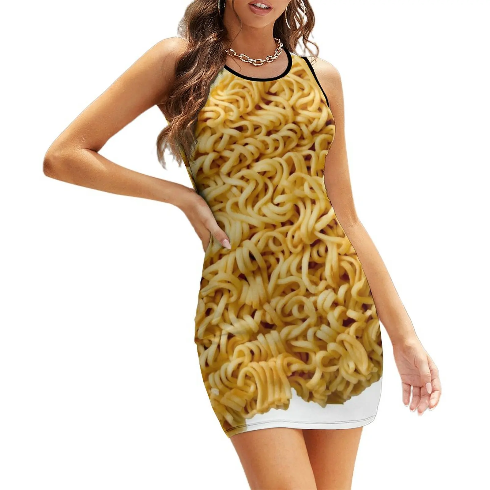 

RAMEN NOODLES Sleeveless Dress dresses for womens dresses for woman 2024