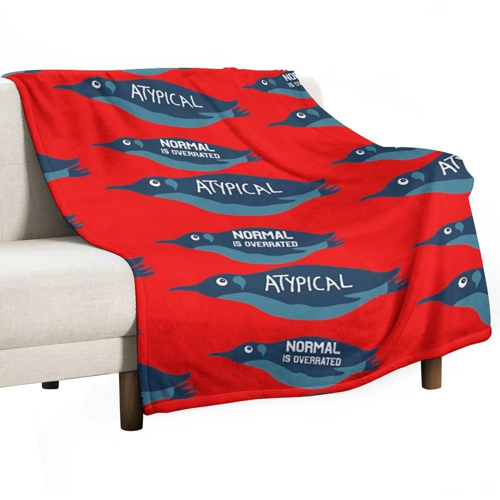 

Aytpical Penguin - Aytpical Penguins shirt sean izzy Lundy Love Penguins Gifts Son Daughter Best Friend Throw Blanket