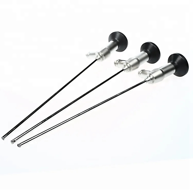 HD China Portable 4mm 30-Degree Hysteroscope Manual Power Source Straight Rigid Endoscope