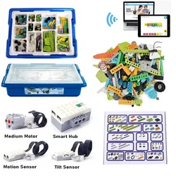 NEU Technische Teile WeDo Core Set STEAM Education Robotics Construction Kompatibel mit 45300 WeDo 3.0 Bausteinen DIY-Spielzeug