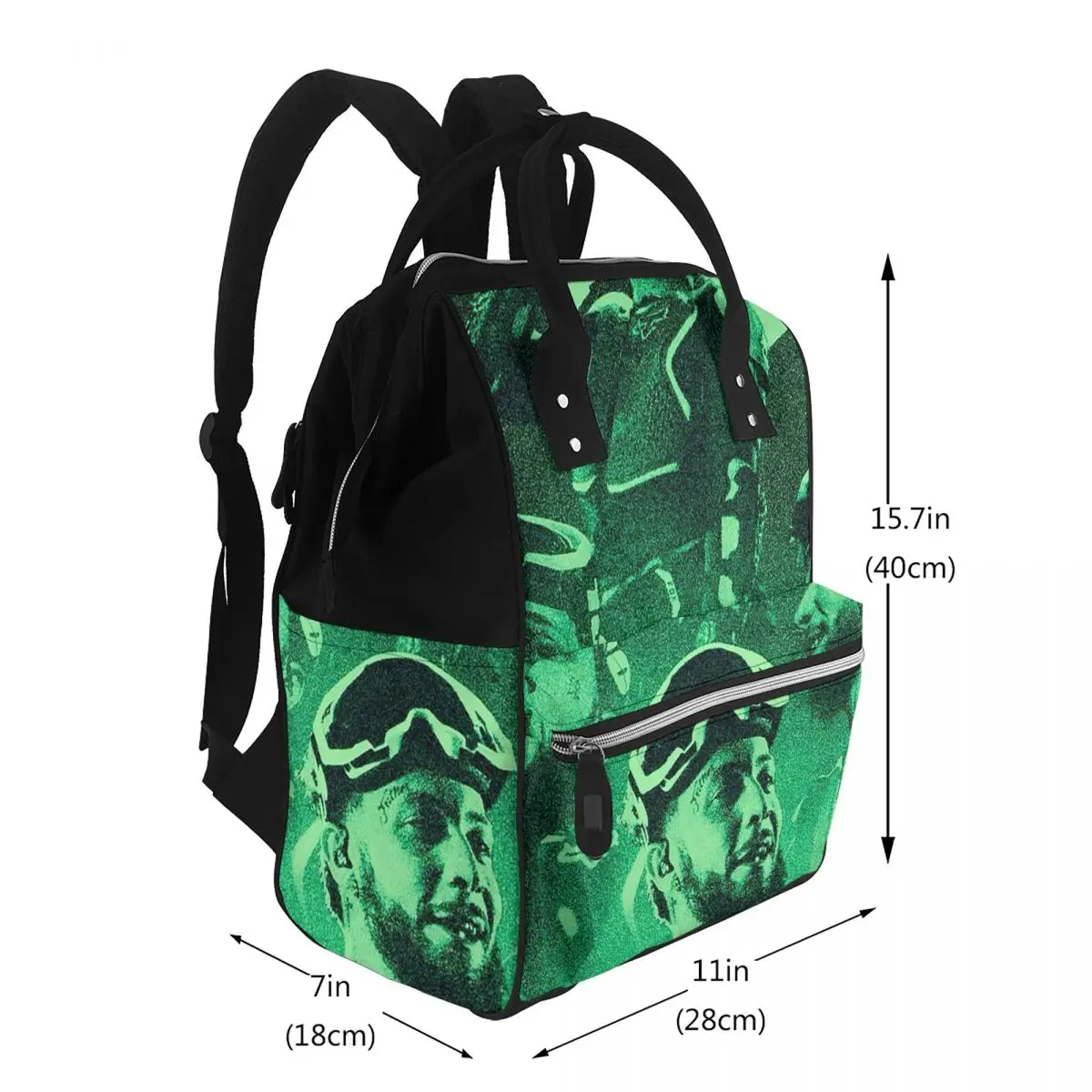 Rapper Jc Reyes Album Tour Graphic Student Backpack School Bag Hiking Travel Daypack for Men Women Bookbag Shoulder Bags