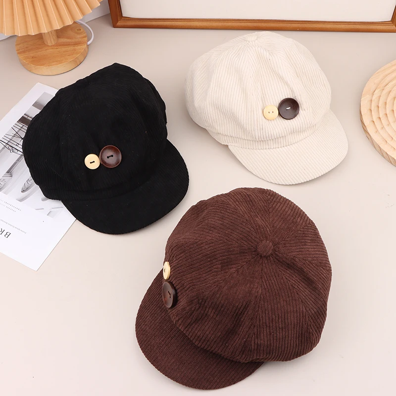 Autumn Winter Women Berets Female Retro Boinas Berets Cap Lady Bonnets Hat Octagonal Newsboy Hat