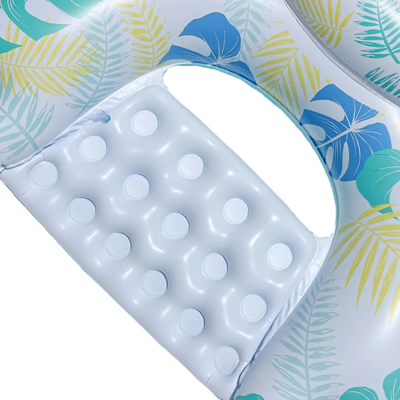 Silla flotante para piscina, respaldo para silla de agua con portavasos, flotadores cómodos, tumbona de agua versátil para parques de playa y lago