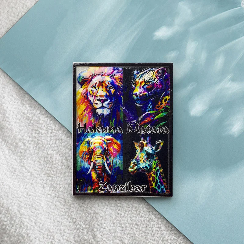 

Zanzibar, Africa Animal High-Value Refrigerator Magnets Personalized Creative Travel Home Decoration Souvenirs