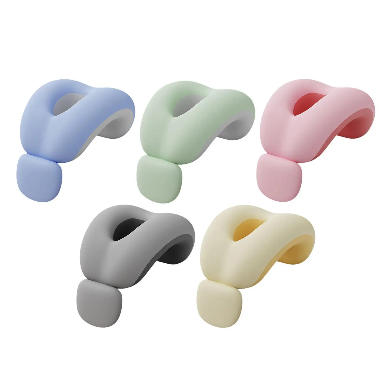 Face Down Pillow Nap Donut Pillow for Prone Face Down Resting Slow Compact Memory Foam Breathable Travel Neck Wedge for Car