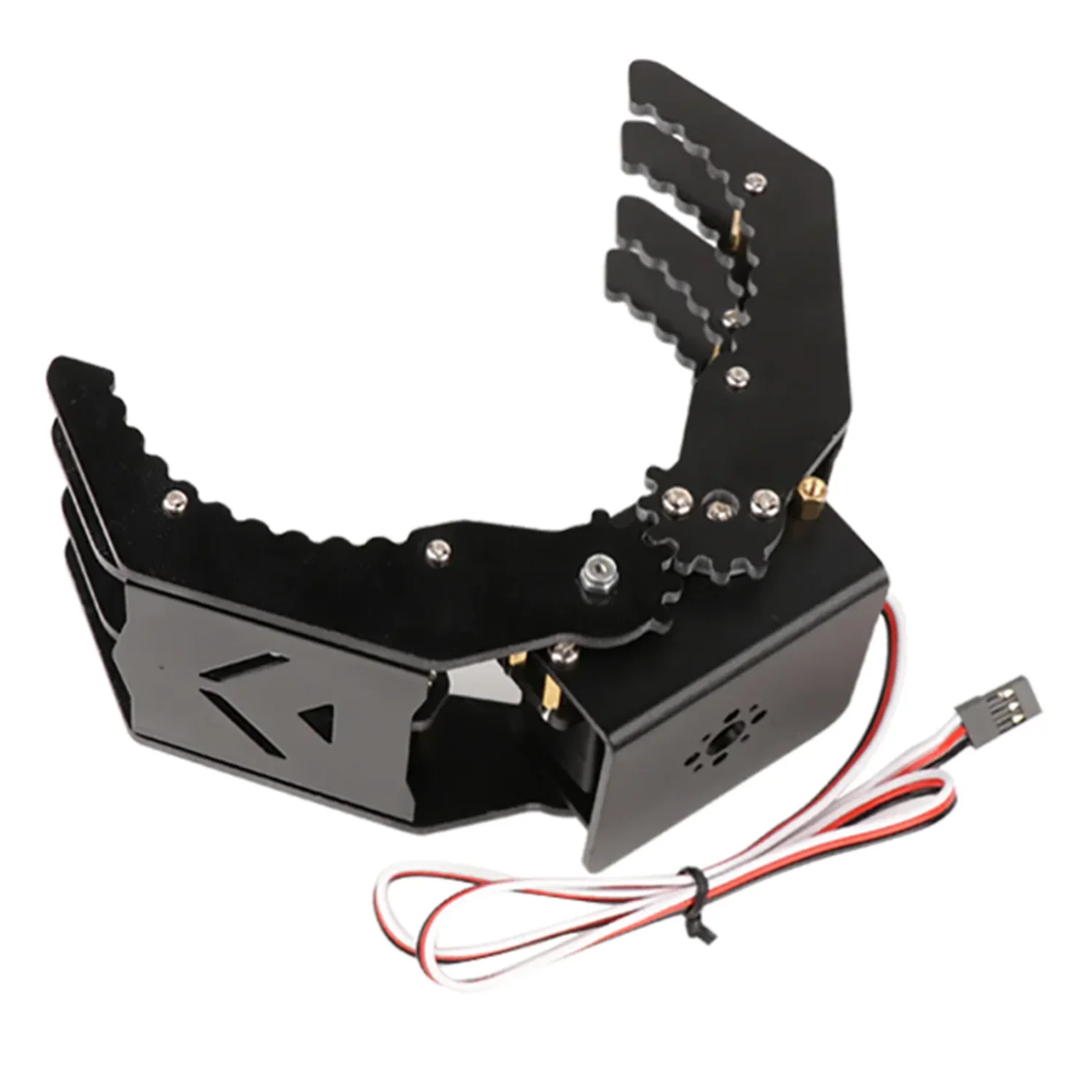 Black Metal Mechanical Gripper for Robot DIY