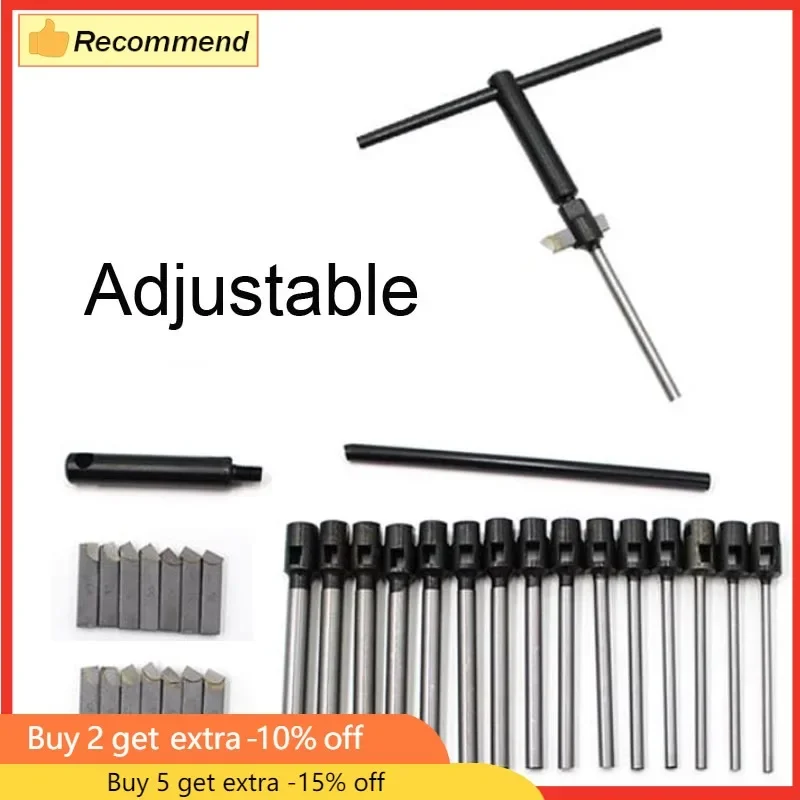 Adjustable Hard Alloy Grinding Reamer Handle Cutter Bar Stick Holder for Motorcycle Valve Diamond Car Engine Valve Seat Repair