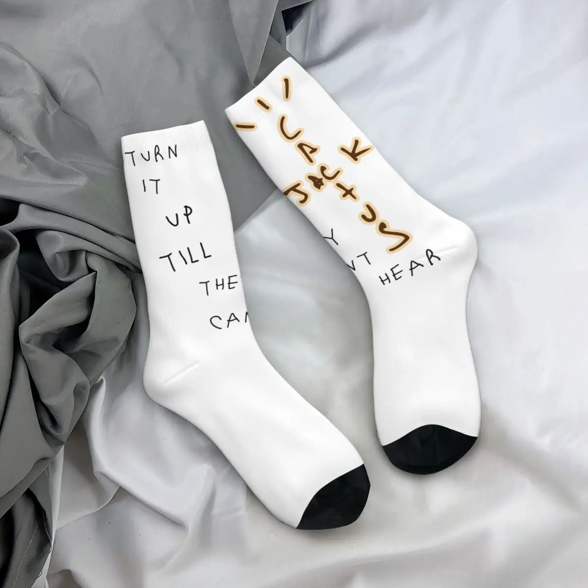 

Funny Travis Scott Football Socks Polyester Middle Tube Socks for Women Men