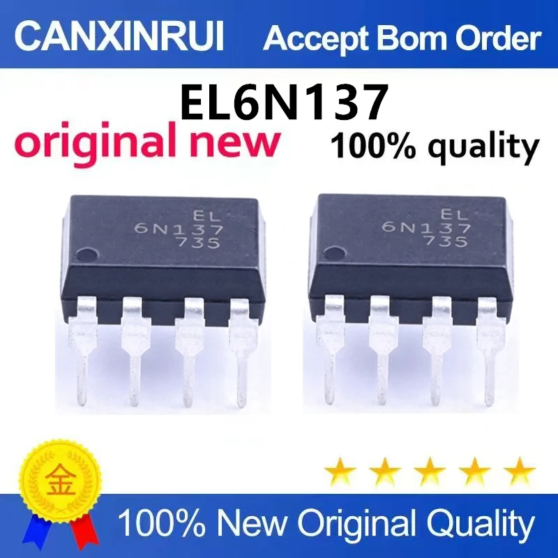 （5pcs-100pcs）Brand new original direct insertion EL6N137 DIP-8 logic output optical isolator chip