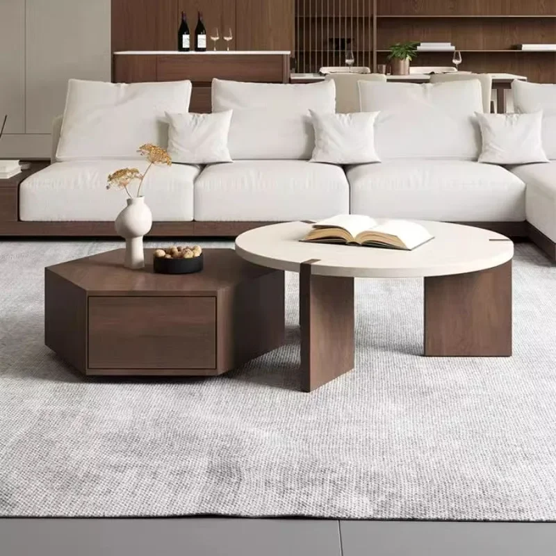 

Nordic Side Floor Coffee Table Italian Storage Premium Luxury Coffee Table Living Room Clear Display Design Room Home Furniture