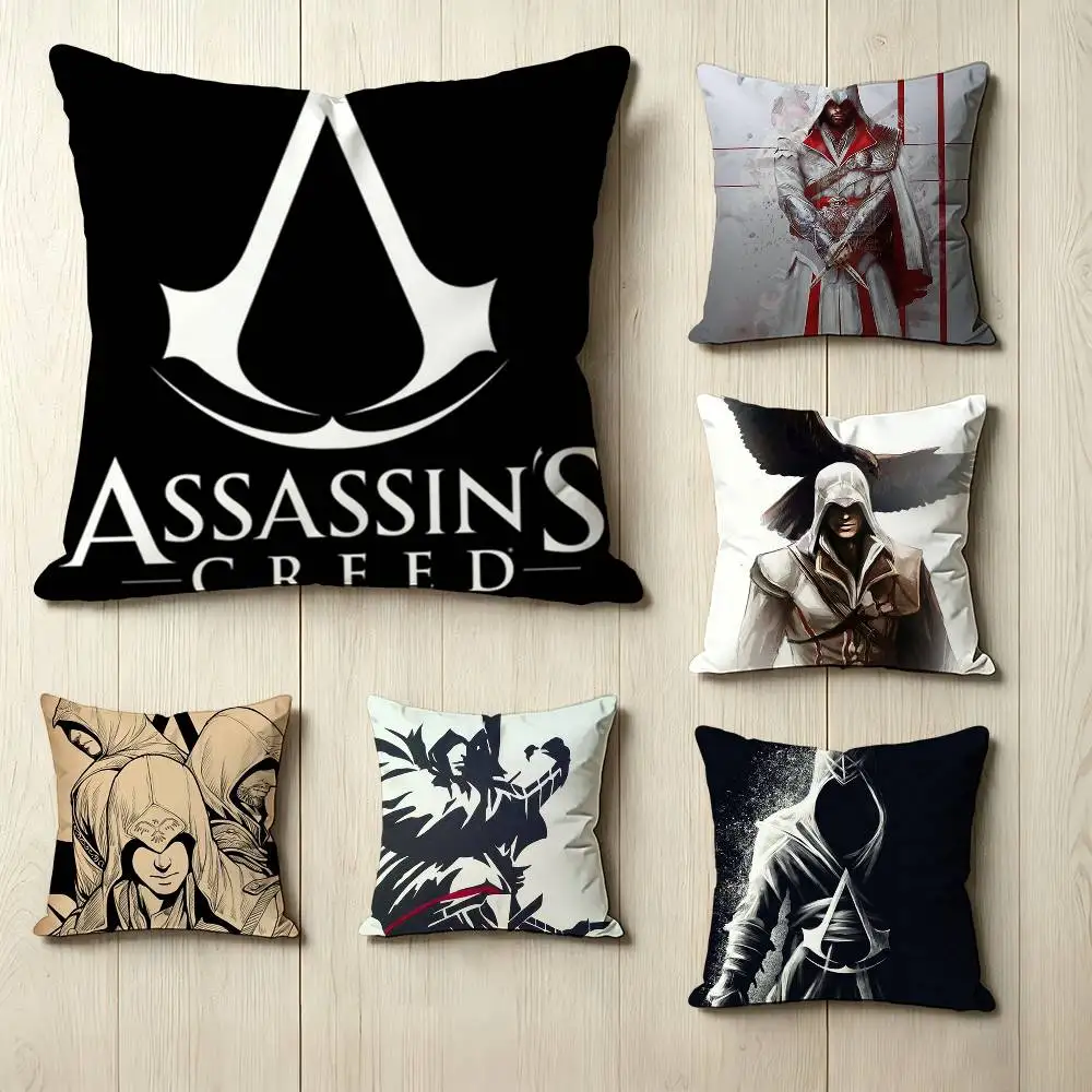 

The game A-Assassin's C-Creed AC Pillow Case Square Double-Sided Sofa Cushion Cover Bedroom Bedside Pillow
