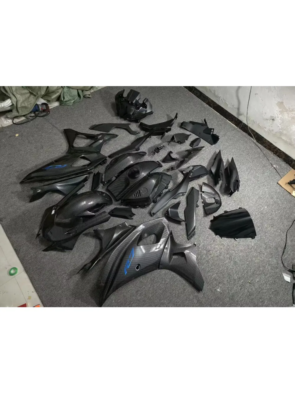 Carbon Fiber Spray Paint for  YZF R7 2024 Body Kit Customized Fairing Kit Full ABS Plastic  Motorcycle Fairing Kit