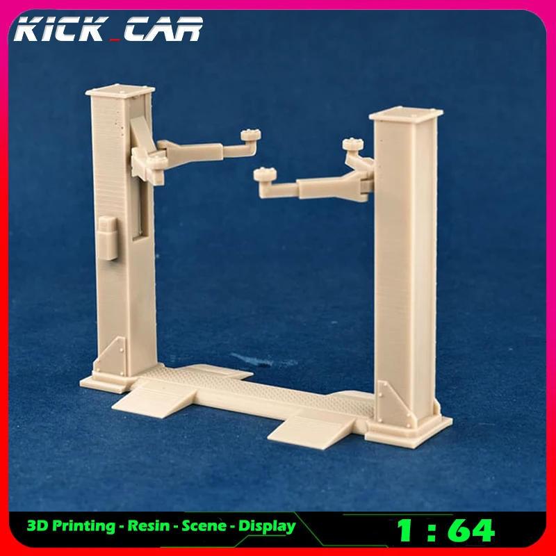 Kickcar 1/64 Werkstatt Große Maschinen Modell Auto Diorama Ungefärbtes Harz Garage Szene Reparatur Werkzeuge Dekoration Simulation Szene