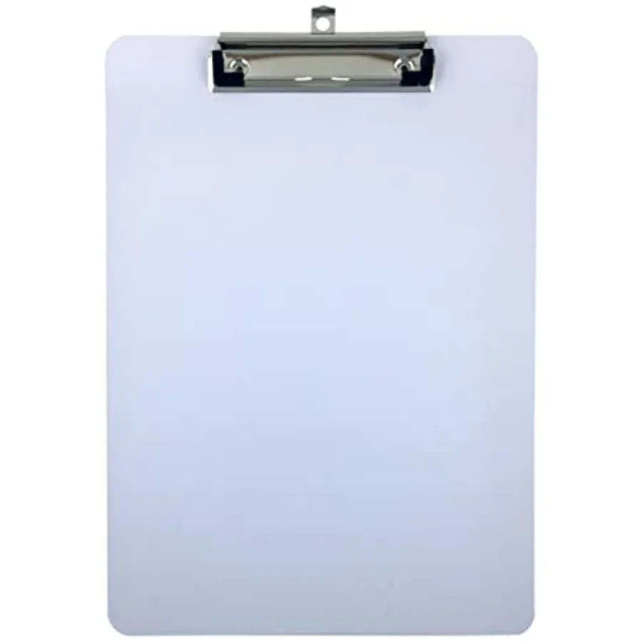 

Clipboard Dry Erase Surface 9'' x 12.5'' Letter Size Low Profile Clip Whiteboard Single Pack of 1