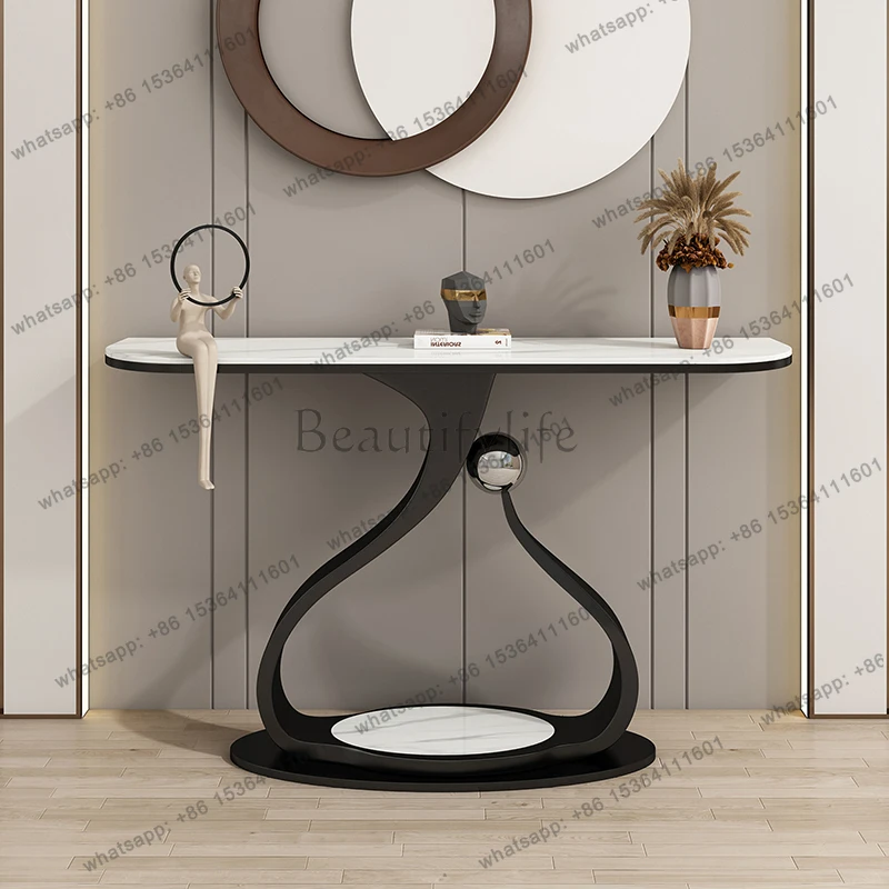 European Elegant Entryways Table Space SavingModern Versatile Console Tables Boho Design Konsola Stolik Living Room Furniture