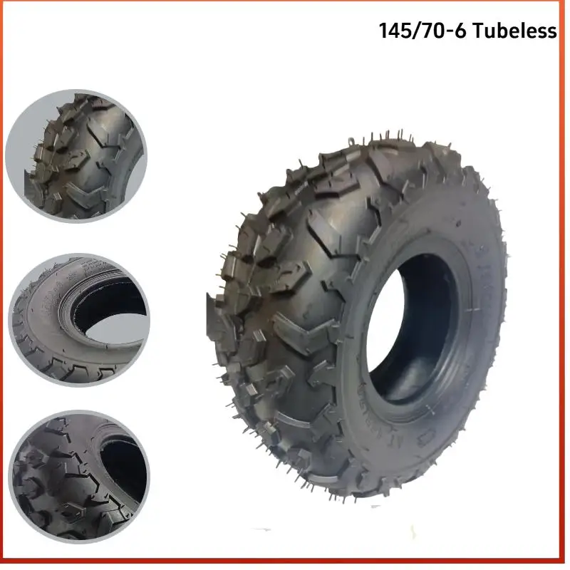 145/70-6 Vacuum Tire Accessories Universal Modification Four Wheel Kart ATV Beach Bike Inflatable Off Road Tire