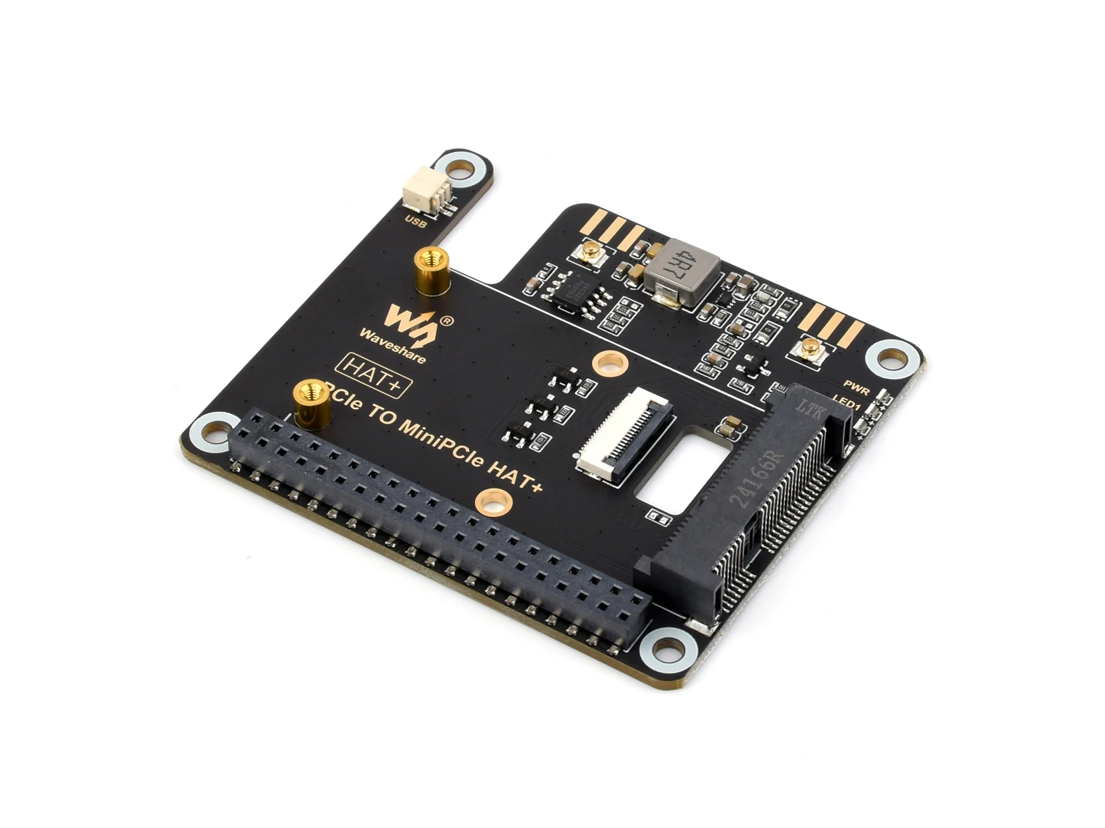 PCIe TO MiniPCIe Adapter For Raspberry Pi 5, Compatible With MiniPCIe Wireless NIC, Supports USB Bluetooth Connection, Driver-Fr